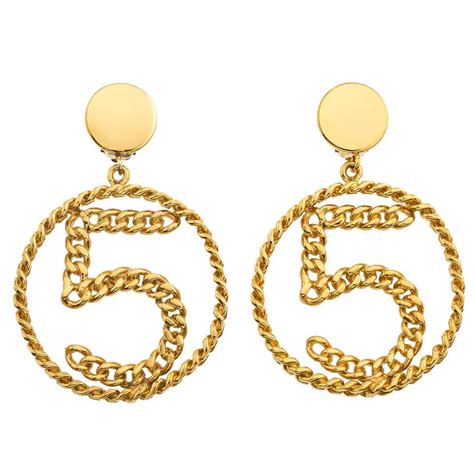 vintage chanel 5 earrings